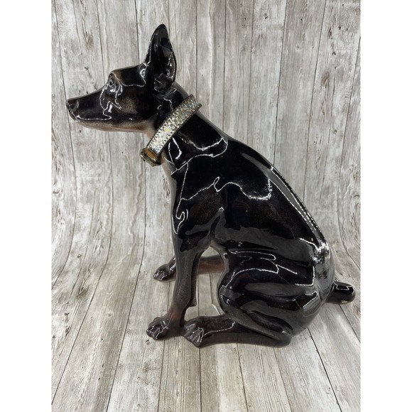 Vintage Huge 14” Doberman Pincher Dog Mike’s Mold Ceramic Figure Full Size - Picture 2 of 16